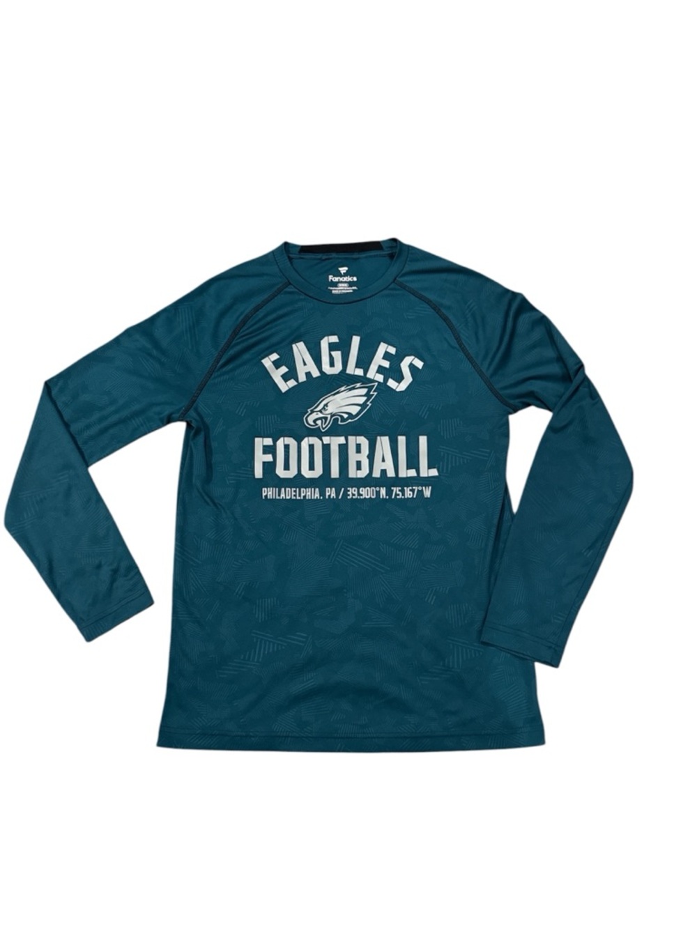 Fanatics Teal Philadelphia Eagles Long Sleeve Football Top Medium